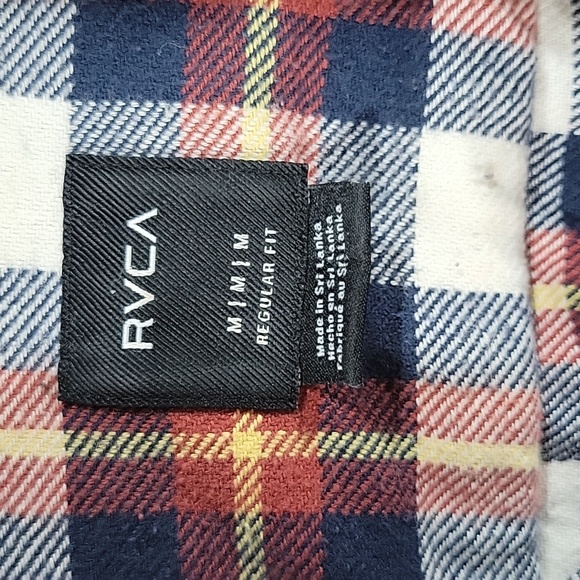 RVCA Regular Fit Heavy Flannel sz. M - Picture 2 of 4